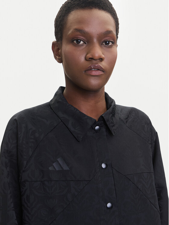 Демисезонная куртка loose fit Tiro x Common Goal Coaches JL7647 Adidas, чёрный — фото 4
