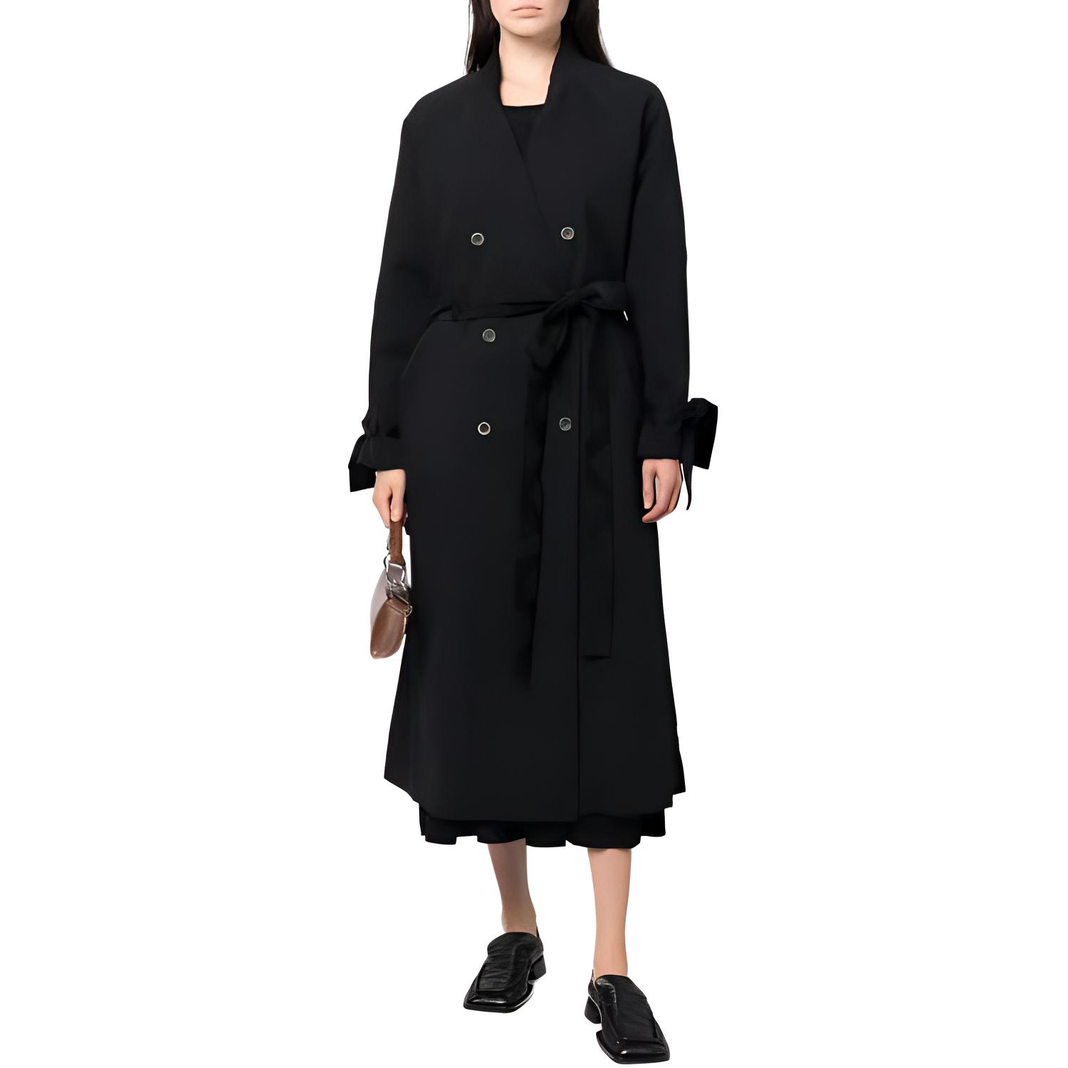 

UMA WANG Пальто SS24 женское черное, Black