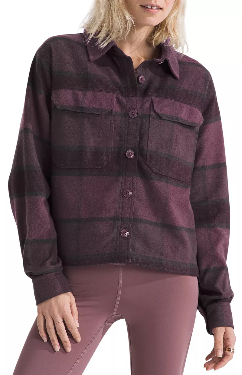 

Женская фланелевая рубашка The North Face Valley, цвет Midnight Mauve Plaid