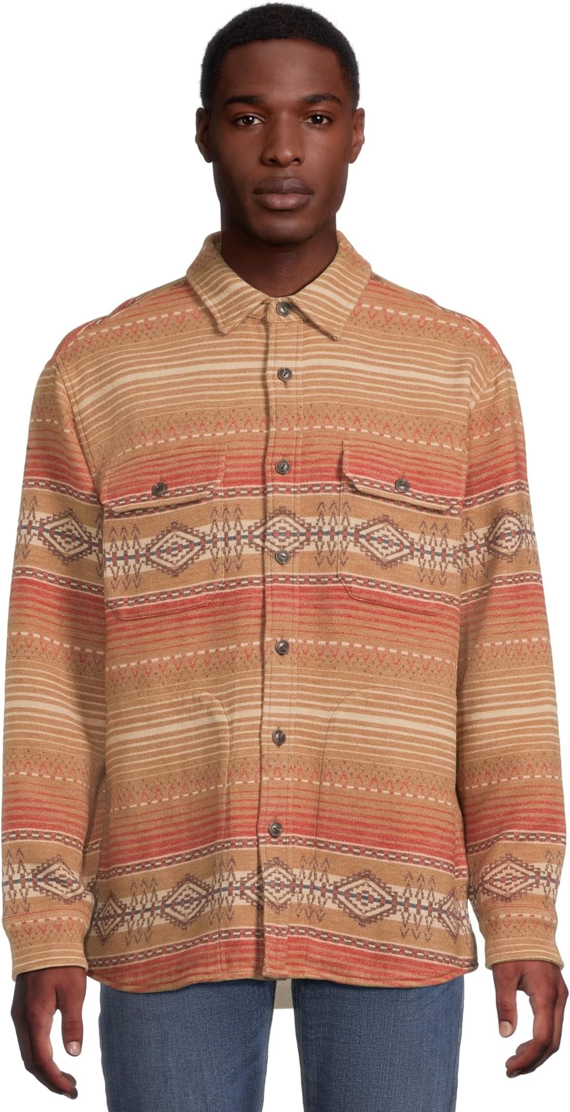 

Рубашка Pendleton Driftwood Chamois Shirt, цвет Beacon Rock Tan