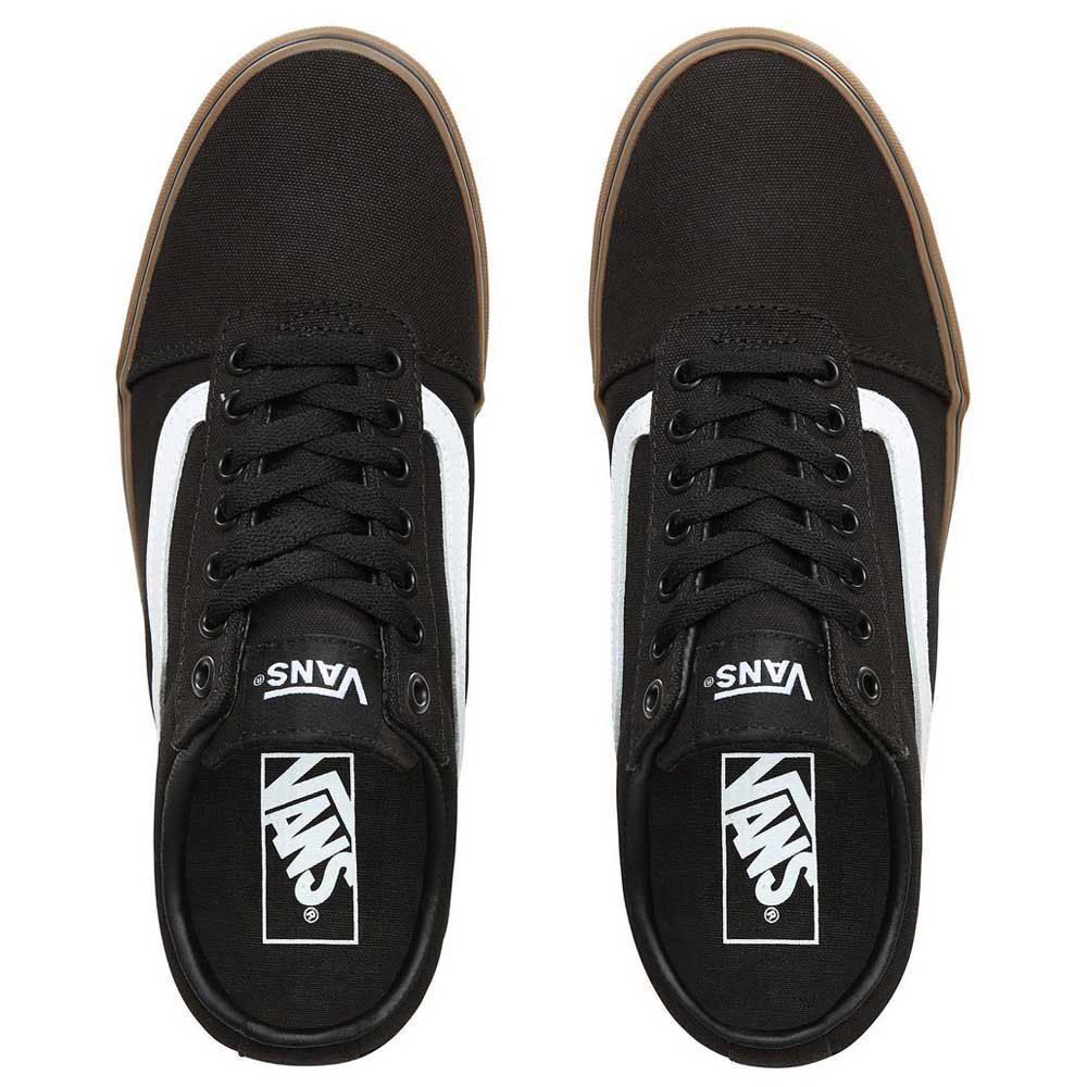 Кроссовки Vans Ward VN0A36EM7HI мужские черные с каучуковой подошвой на шнуровке для скейтбординга — фото 4