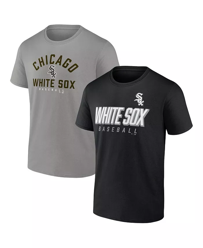 

Мужской комбинированный набор из двух футболок Chicago White Sox в черном и сером цветах Fanatics