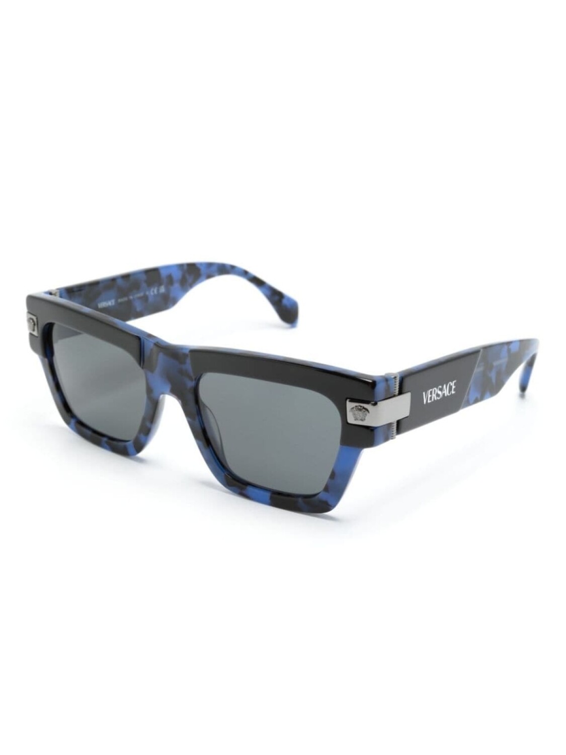 Солнцезащитные очки Classic Top в квадратной оправе Versace Eyewear, синий — фото 2