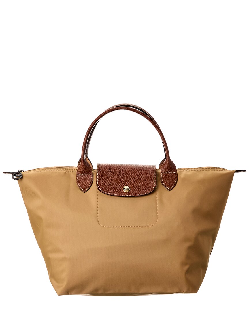 

Longchamp Le Pliage Original Средняя Сумка с Верхней Ручкой из Холста, коричневый