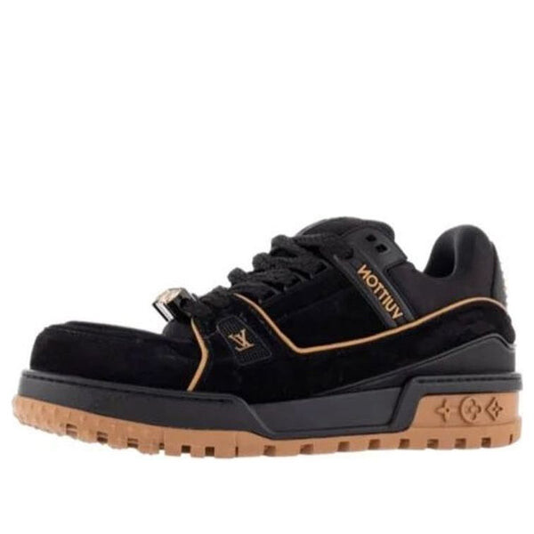 

Кроссовки trainer maxi sneakers 'black suede' Louis Vuitton, черный