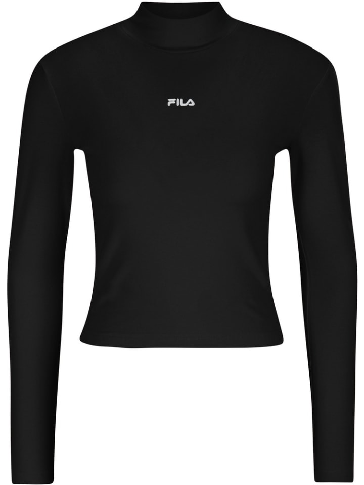 

Лонгслив Linnuse Cropped Turtle Neck Fila, черный