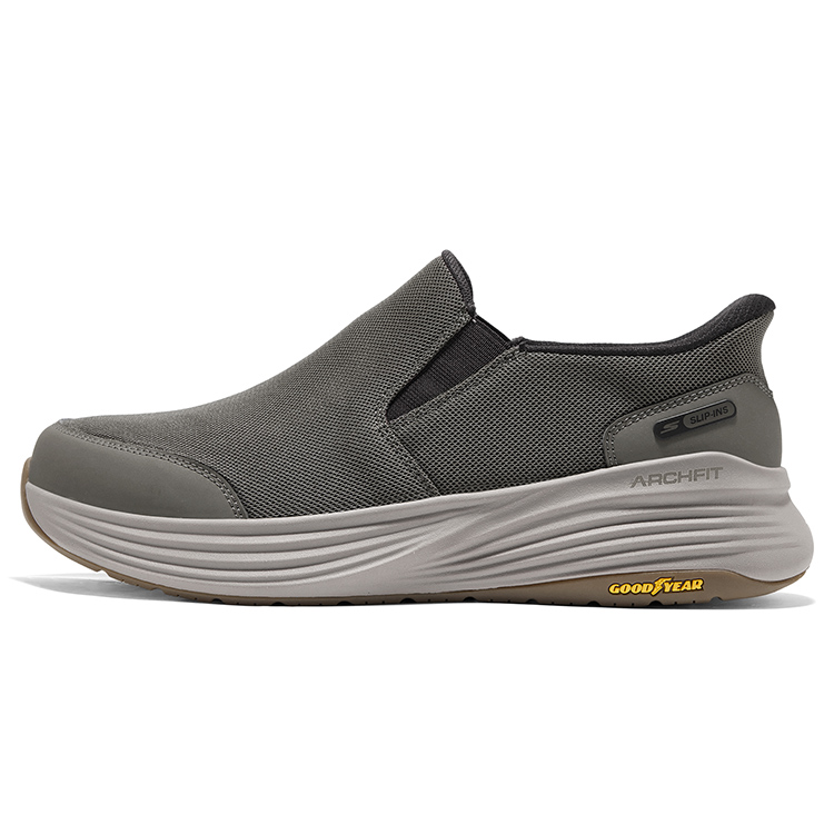 

Skechers Кроссовки GO WALK Slip-on Flash с нескользящей подошвой, мужские, темно-серо-коричневые, цвета умбры