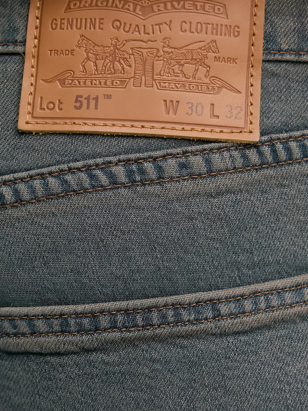 Узкие джинсы с нашивкой с логотипом 511 Levi'S, зеленый — фото 4