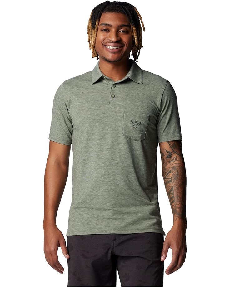 

Поло Columbia PFG Uncharted, цвет Cypress Heather