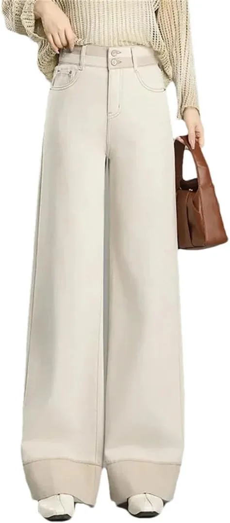 

Женские брюки с высокой талией и прямым кроем