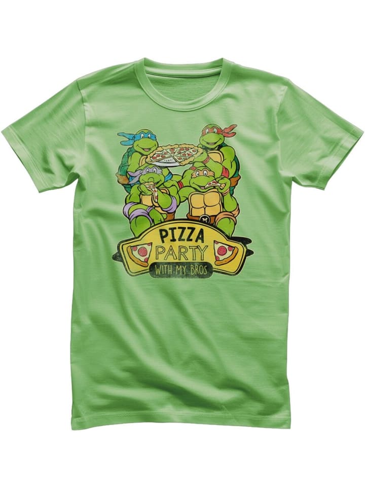 

Teenage Mutant Ninja Turtles Футболка "Pizza Party With My Bros T-Shirt" зеленого цвета, Зеленый, Teenage Mutant Ninja Turtles Футболка "Pizza Party With My Bros T-Shirt" зеленого цвета