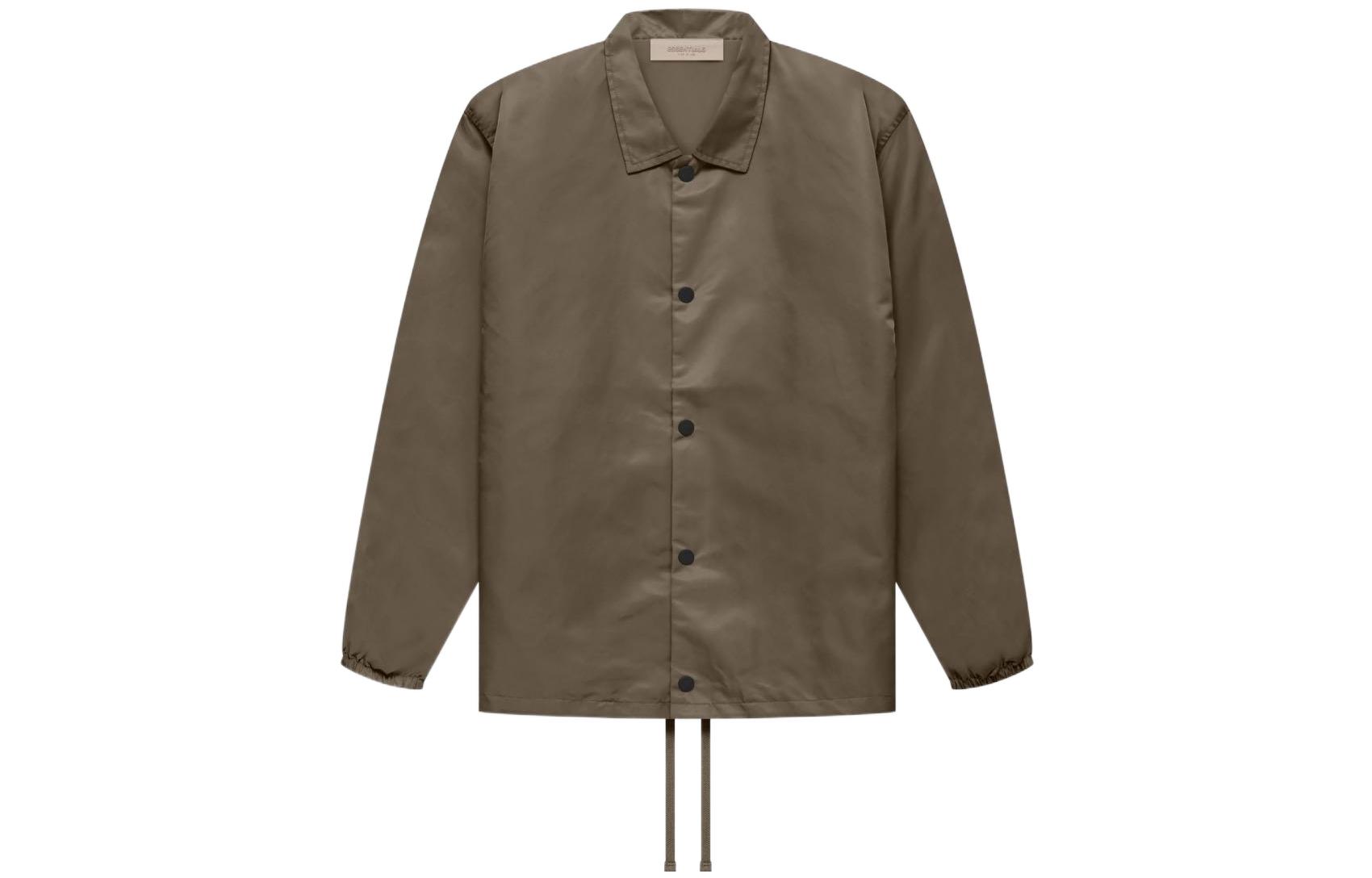 Курка тренера из нейлона Fear Of God Essentials, Древесный кофе — фото 2