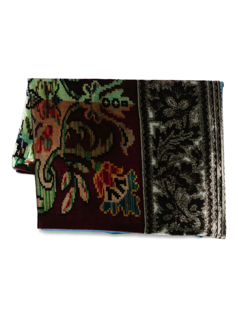 

Шарф с цветочным узором Pierre-Louis Mascia, коричневый