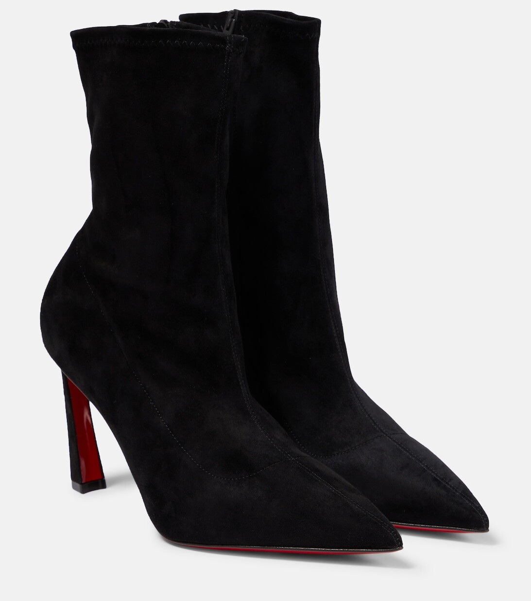 Замшевые ботильоны Condora 100 Christian Louboutin, черный