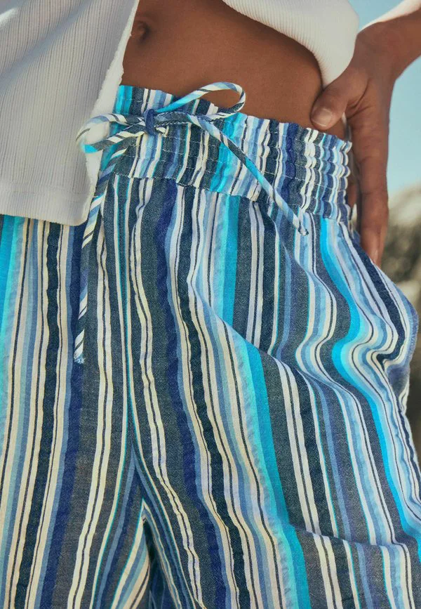 Наденьте широкие брюки Next, Blue Stripe — фото 4