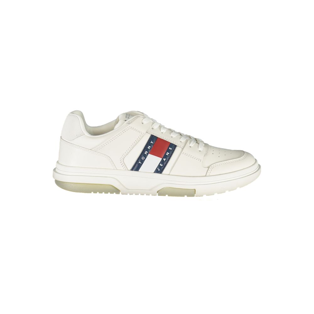 

Белые кожаные мужские кроссовки Tommy Hilfiger, White