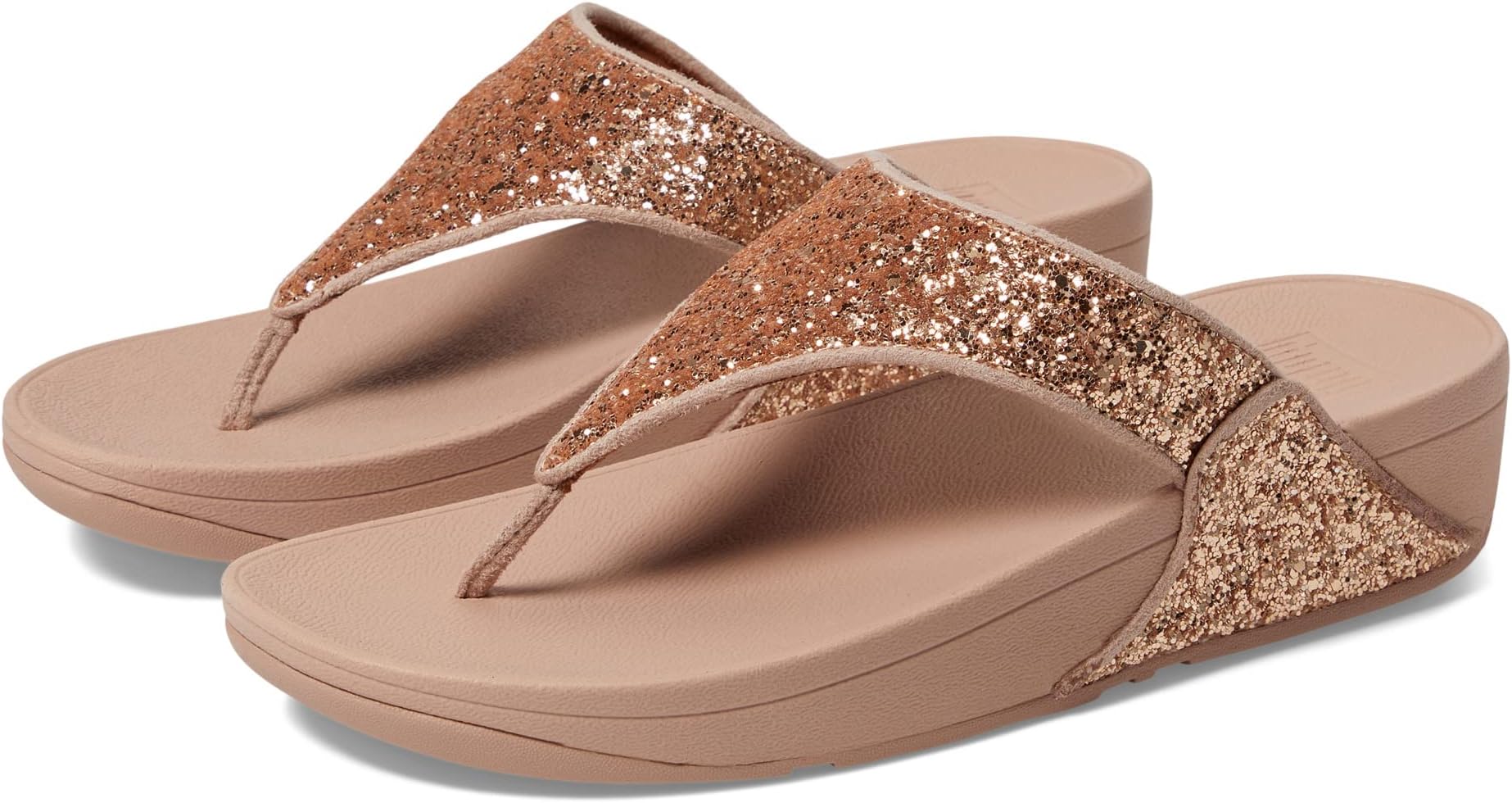 

Шлепанцы Lulu Glitter Toe-Thongs FitFlop, цвет Rose Gold