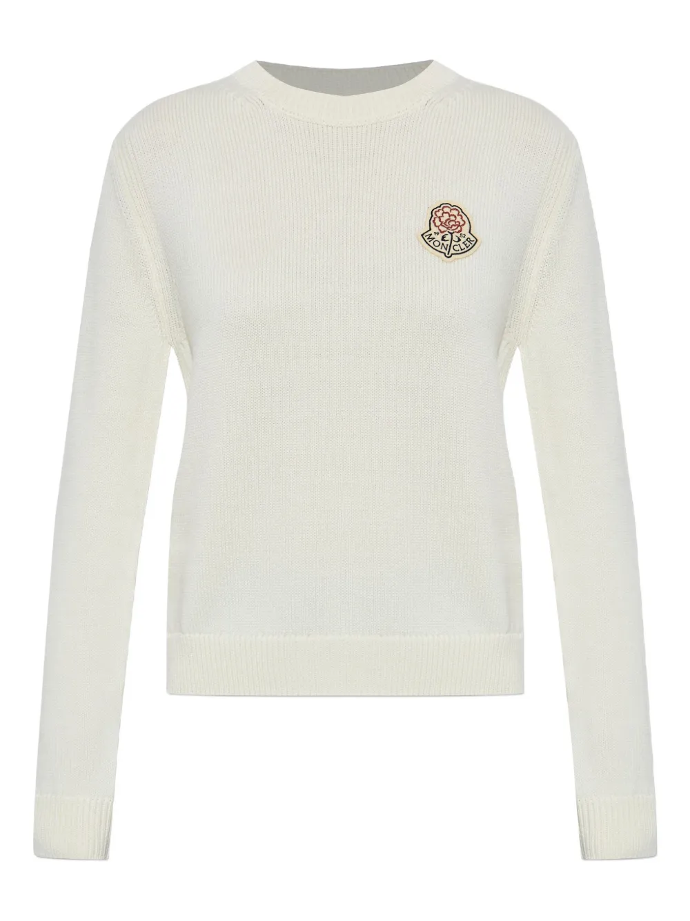 

Свитер из натуральной шерсти Moncler, белый