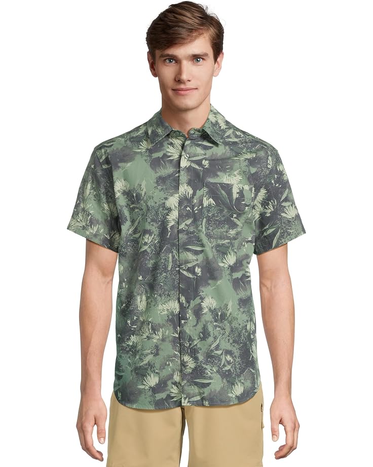 

Рубашка The North Face Short Sleeve Baytrail Pattern Shirt, цвет Duck Green Prairie Flowers Print