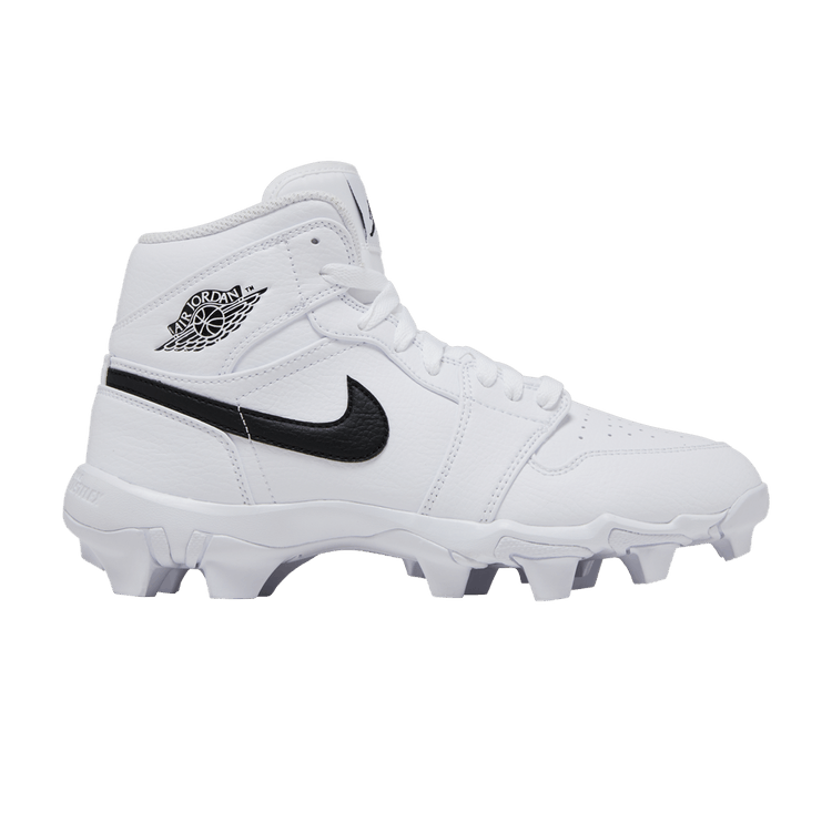

Кроссовки Air Jordan Jordan 1 Mid Cleat GS 'White Black', белый