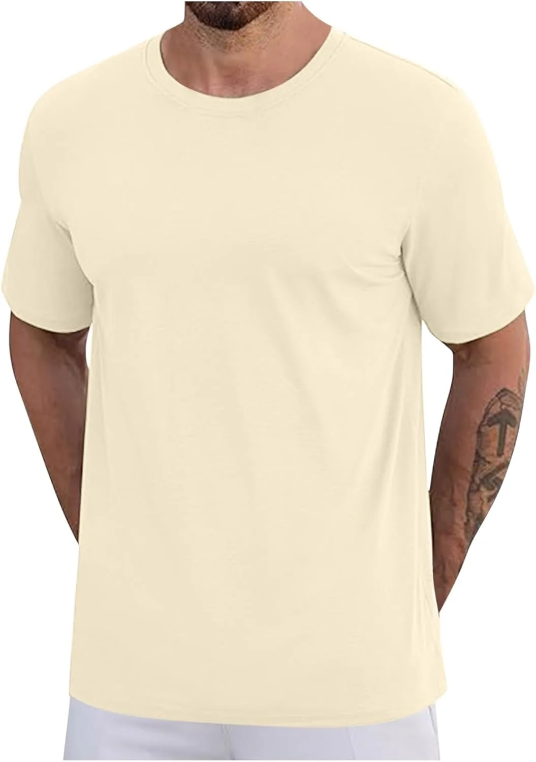 

Футболка мужская короткий рукав Plus Size Cotton Relaxed Fit