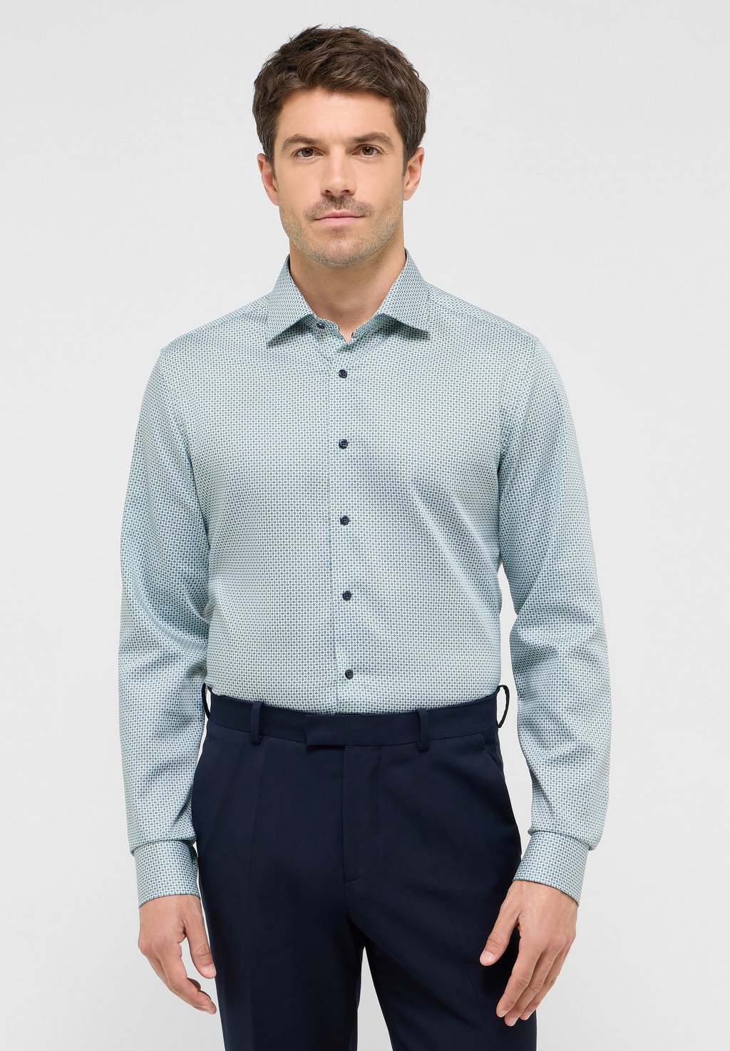 

Рубашка SLIM FIT Eterna, зеленый