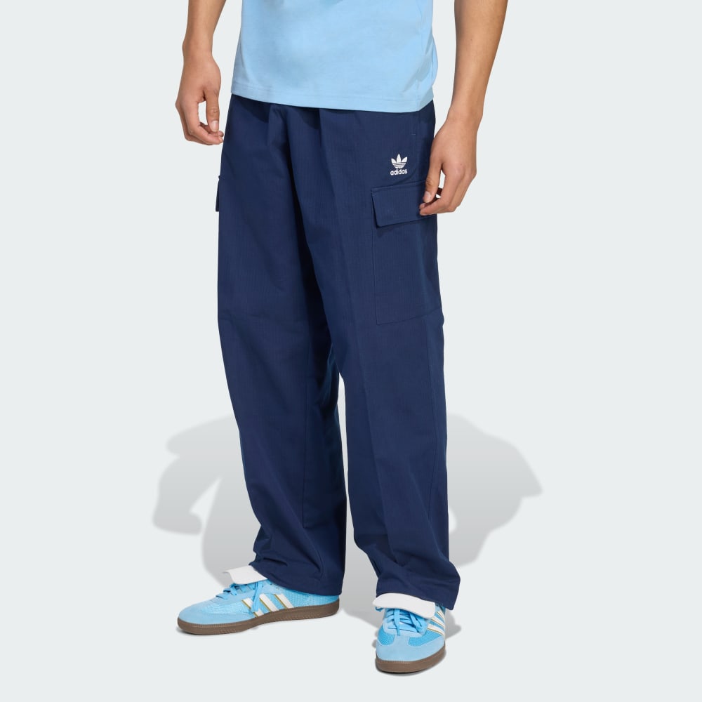 

Спортивные брюки Adidas Trefoil Essentials Woven, цвет Night Indigo/White