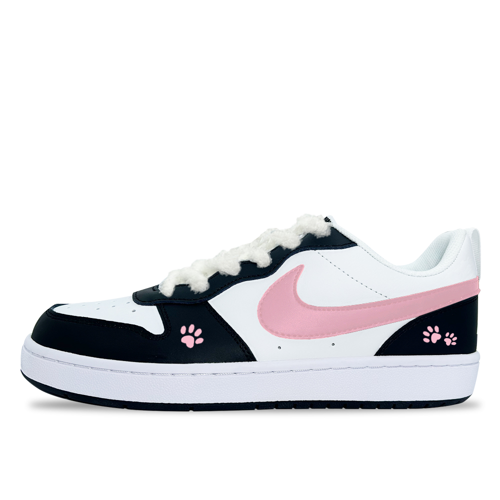 

Nike Детские низкие скейтбордистские кроссовки Court Borough Meat Claw, противоскользящие и износостойкие, черные, для подростков