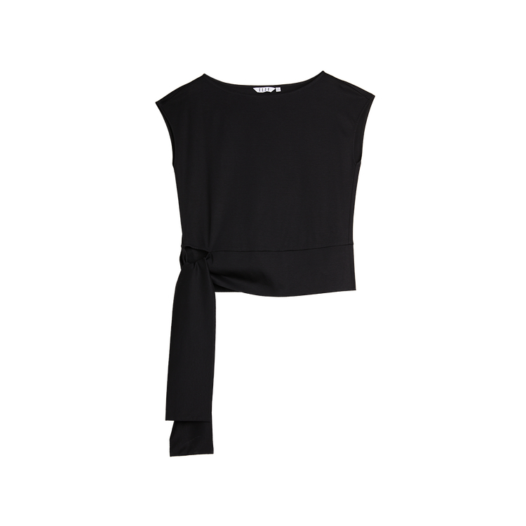 

Футболка женская с круглым вырезом тонкая ELLE, черный