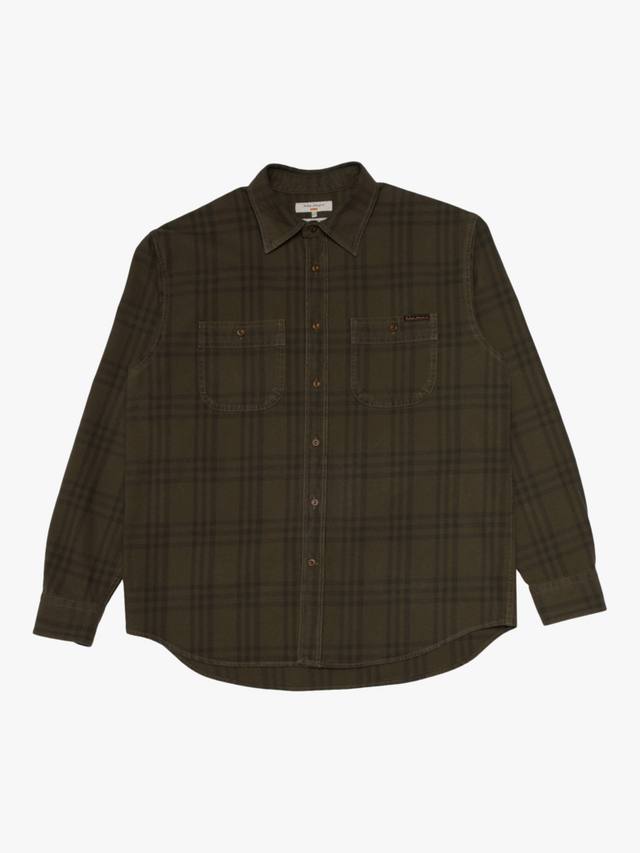 

Джемпер Julian Cotton Regular Fit в клетку Nudie Jeans, Olive