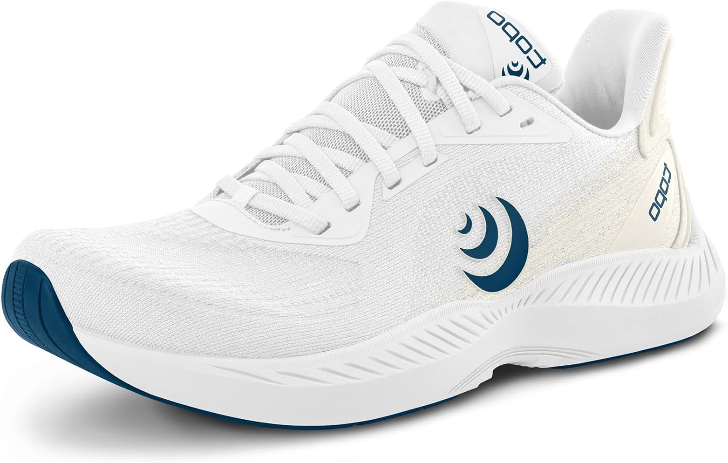 

Мужские кроссовки Topo Athletic FLI-Lyte 6 с легкой конструкцией и комфортной посадкой, перепад 3 мм, для бега по шоссе, белый/синий/темно-синий