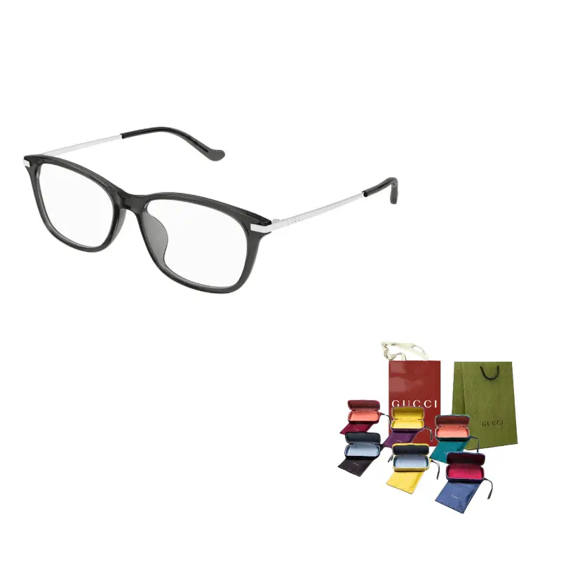 

Очки с квадратной оправой GUCCI, 003 (серый frame with transparent lens)
