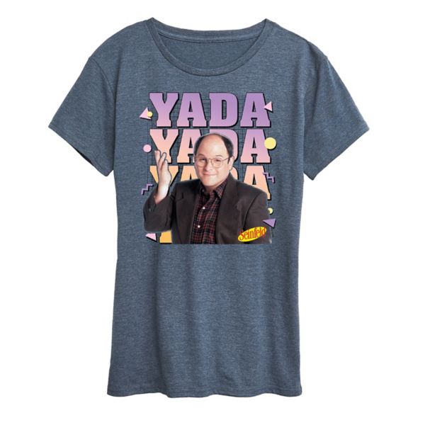 

Женская футболка с принтом Seinfeld yada yada Licensed Character, синий