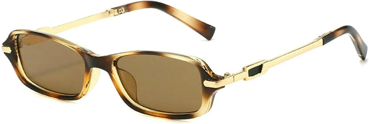 

Солнцезащитные очки COTIA 2025, маленькие прямоугольные, для женщин и мужчин, модные ретро-очки квадратной формы, стильные очки для активного отдыха, Leopard