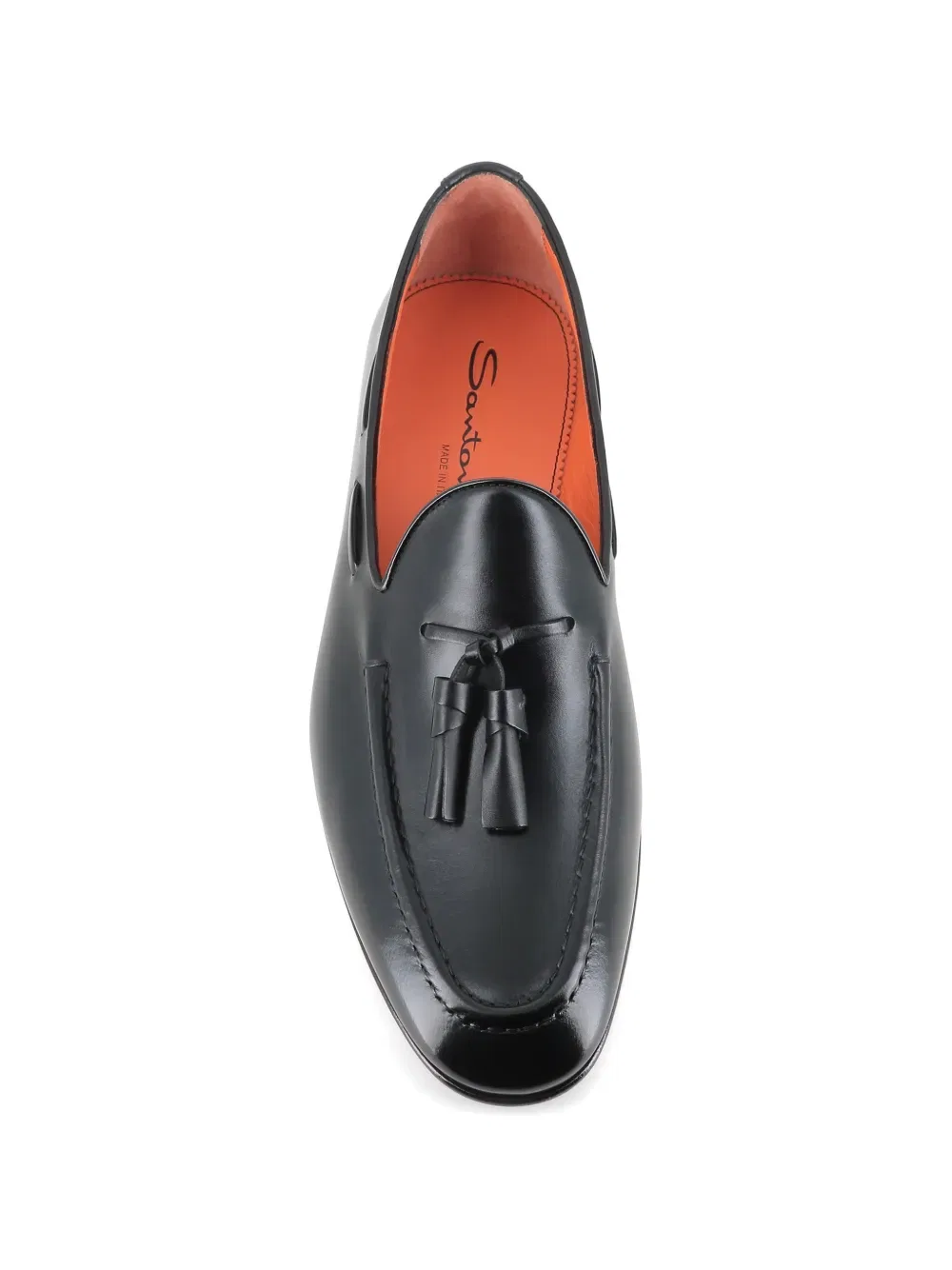 Лоферы с кисточками Santoni, черный — фото 4