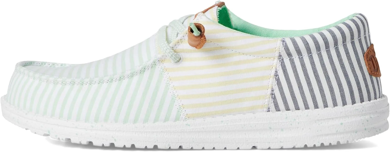 

Лоферы HEYDUDE Mens Wally Tri Nu Prep, зеленый/мультиколор