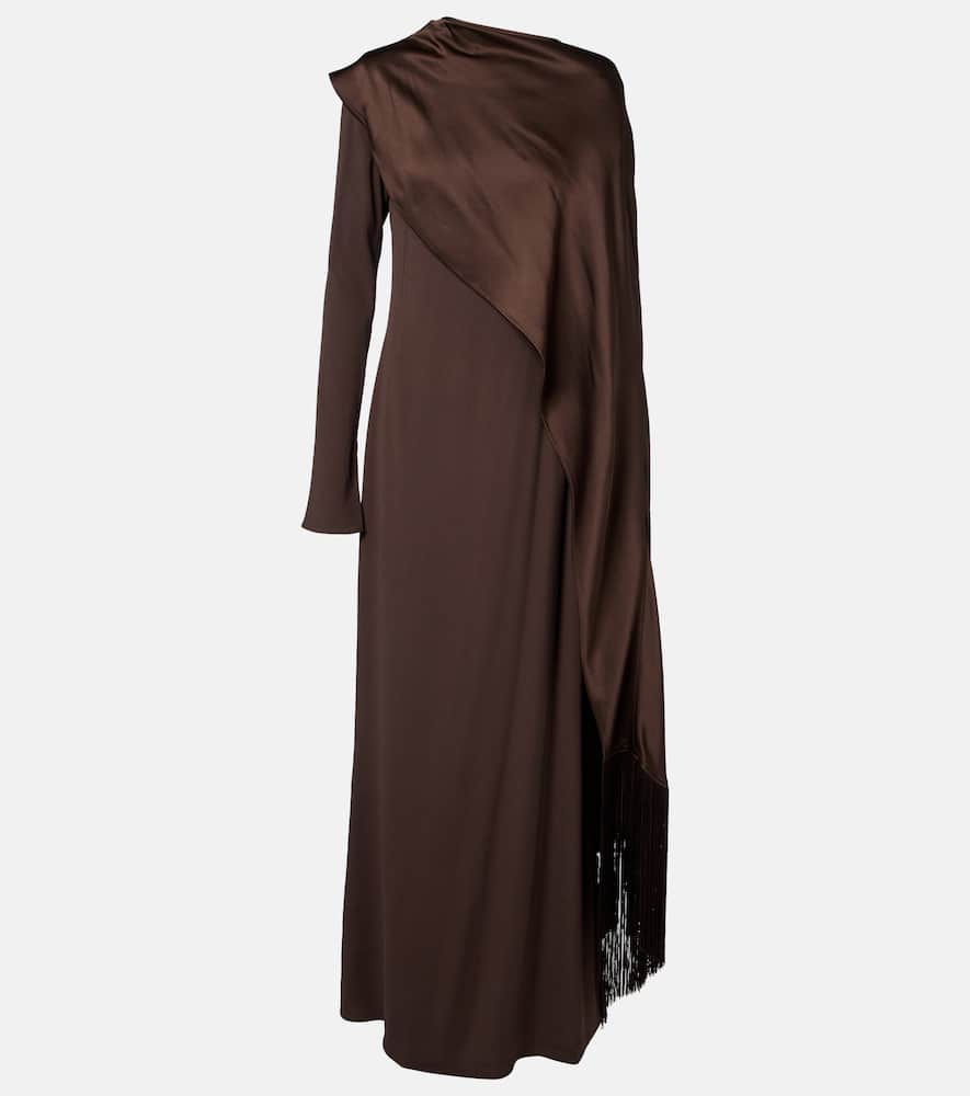 

Платье из крепа кади с пелериной Taller Marmo, Chocolate