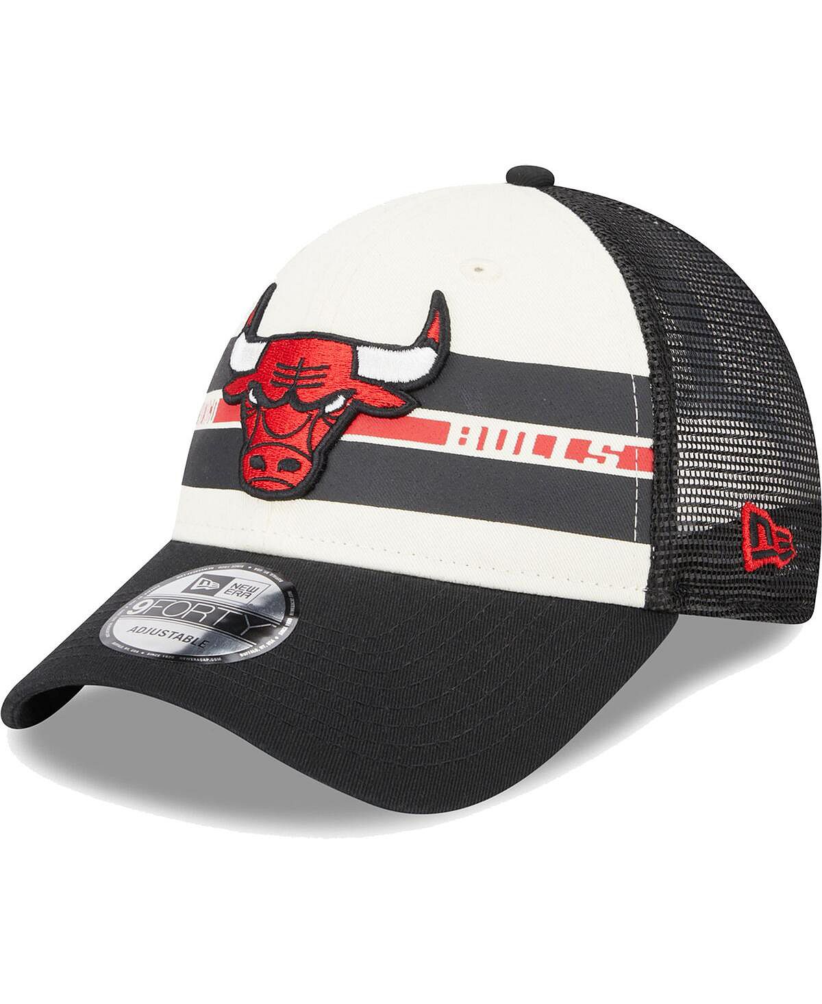 

Мужская кепка Chicago Bulls Black Stripes 9FORTY Trucker Snapback New Era