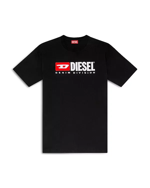 Футболка свободного кроя с логотипом. Diesel, Deep/Black — фото 4
