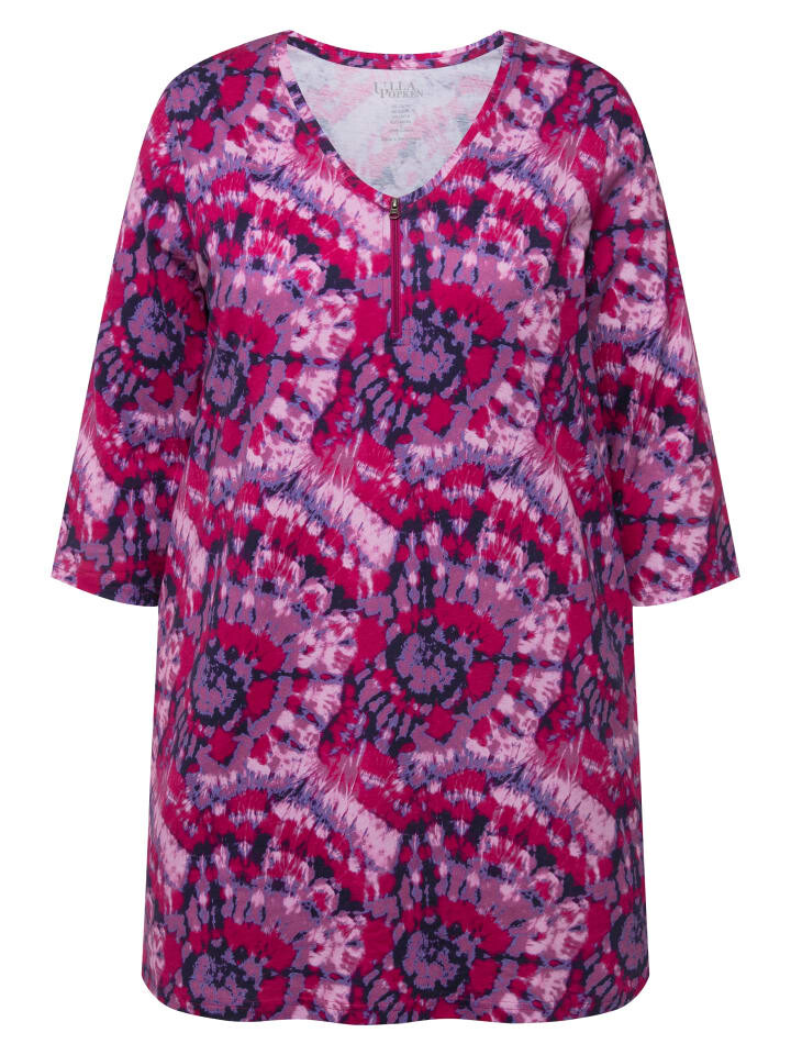 

Футболка Ulla Popken Longshirt, цвет magenta