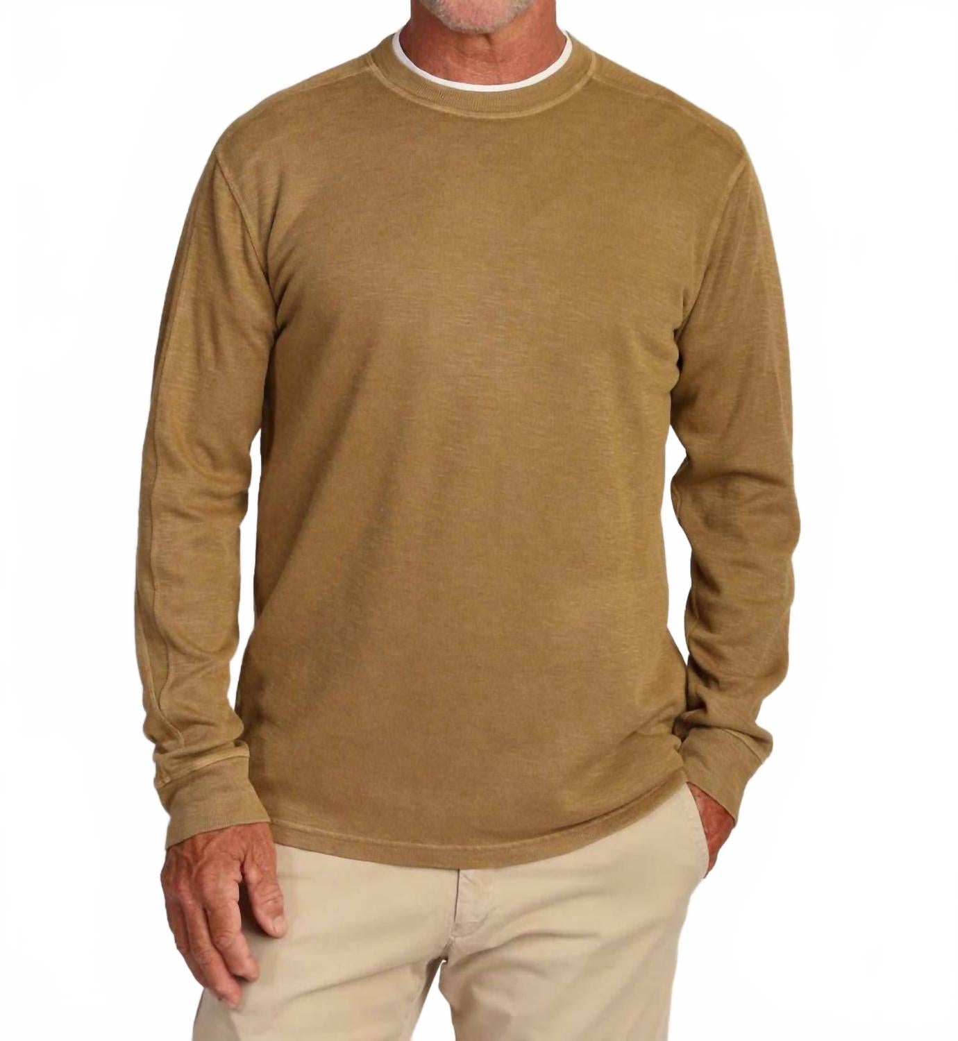 

TRUE GRIT Топ Heritage Crew Top темно-ржаного цвета