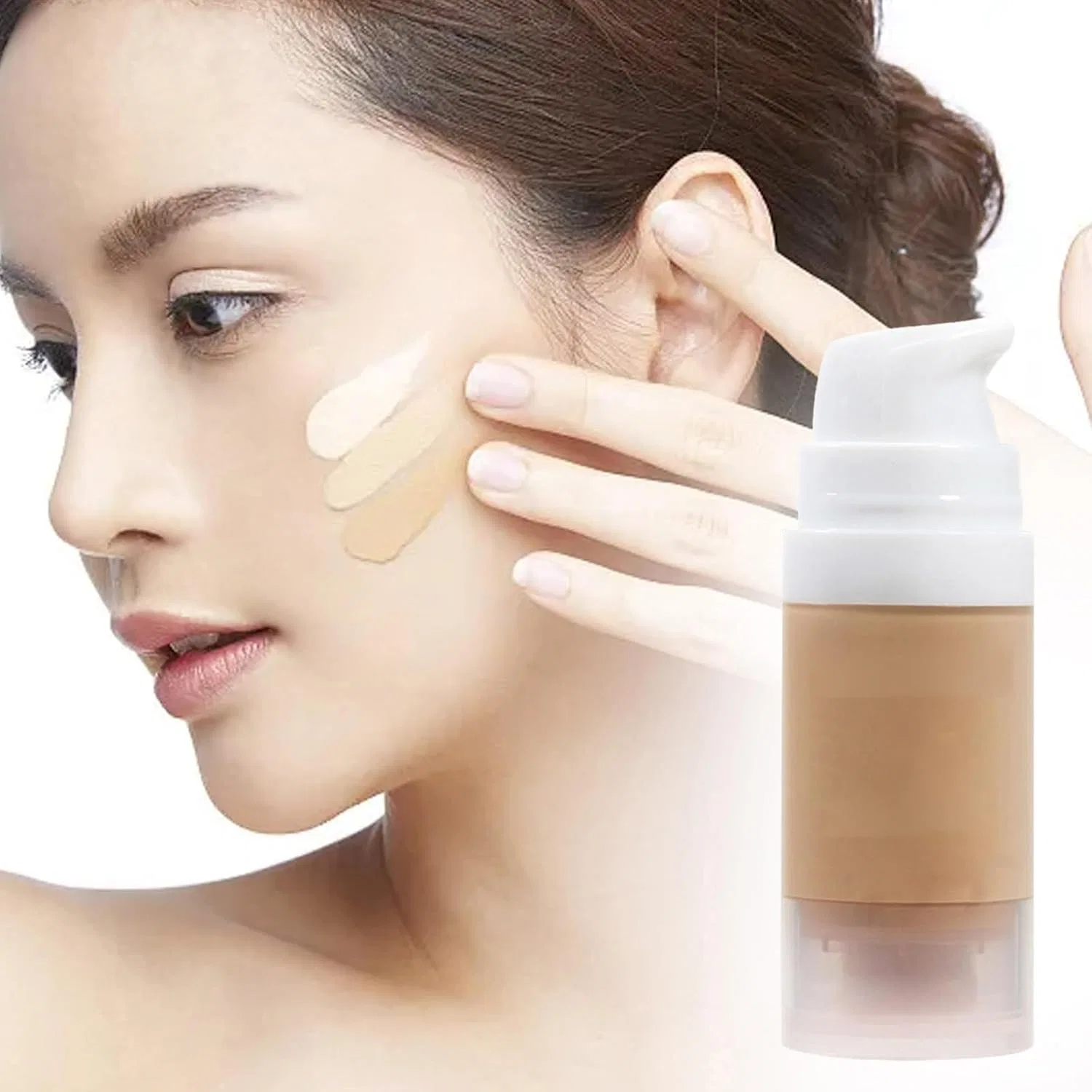 Тональное средство Liquid Foundation Concealer, увлажняющее, без бренда, один предмет, 30 г, цвет кофе — фото 3