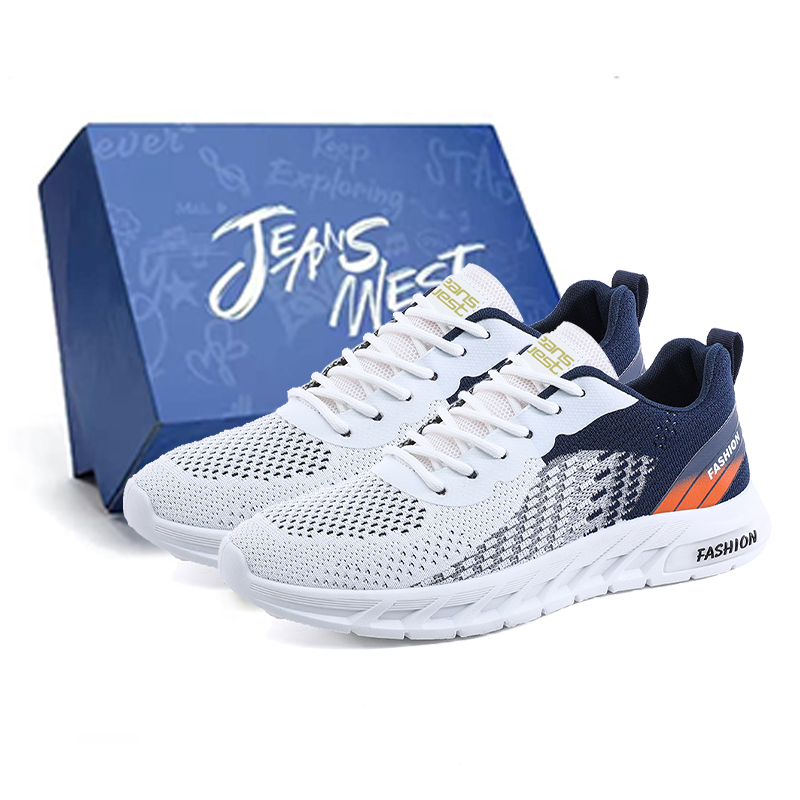 

JEANSWEST Скользоустойчивые дышащие легкие мужские низкие кеды повседневные темно-синие, цвет Dark Blue