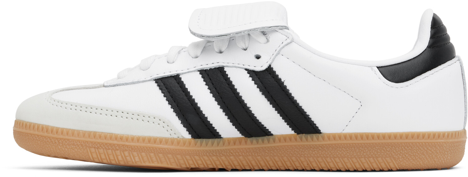 Бело-черные кроссовки Samba LT Adidas Originals, Cloud white/Core black/Gold metallic — фото 3