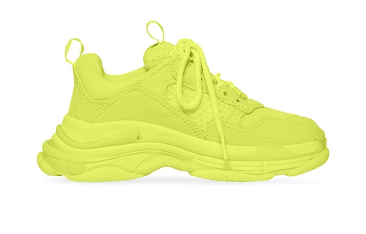 Кроссовки Triple S для детей «Флуоресцентно-желтый» Balenciaga — фото 2
