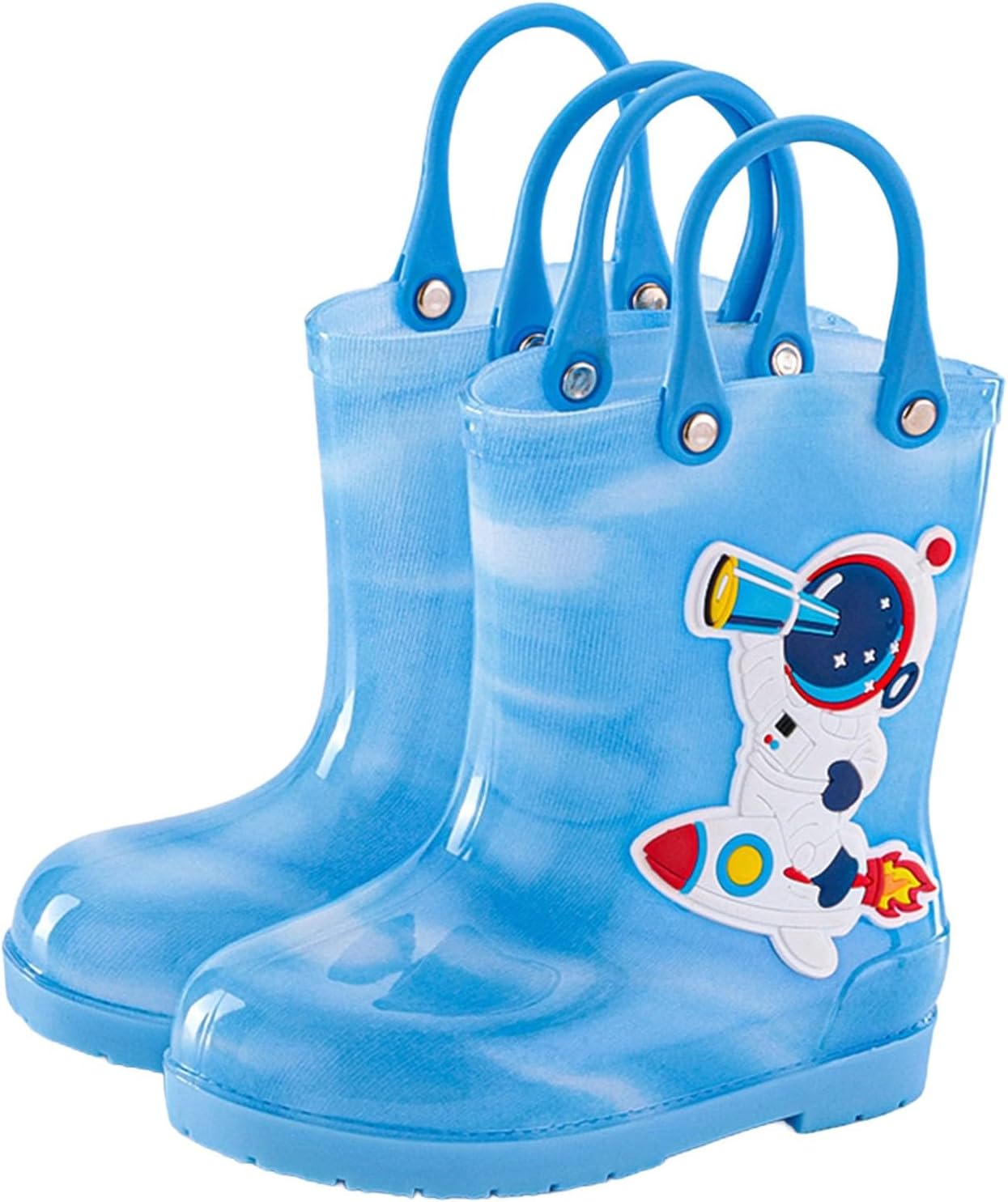

Детские резисапоги-дождевики с удобными ручками, водонепроницаемые, массивные, для девочек и мальчиков Generic, небесно-голубой