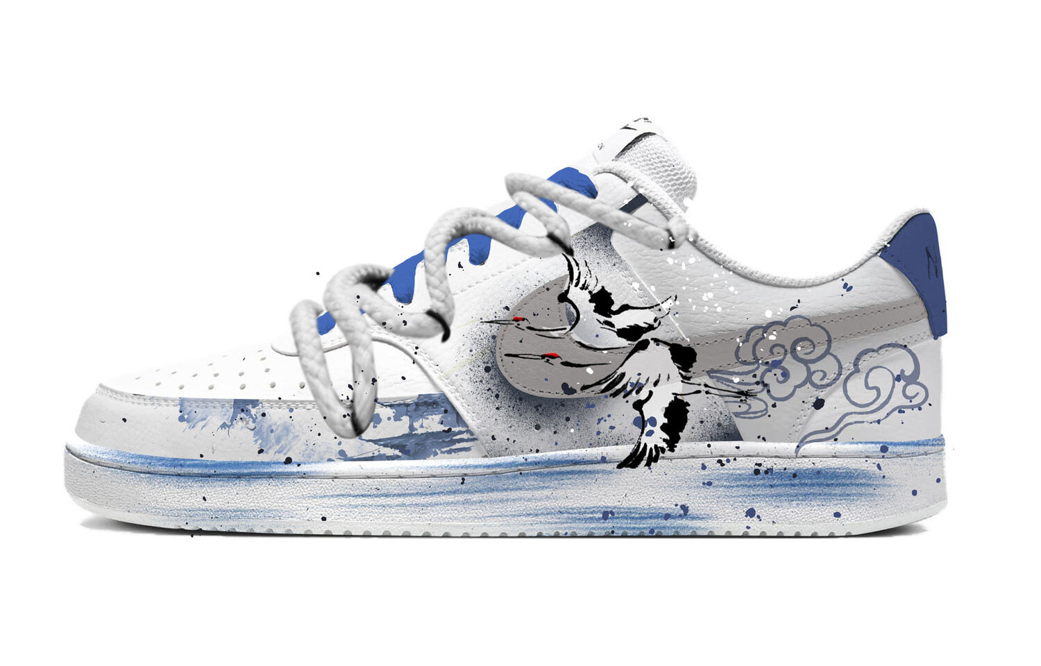 

Кроссовки для скейтборда Court Vision 1 мужские низкие серый/синий Nike
