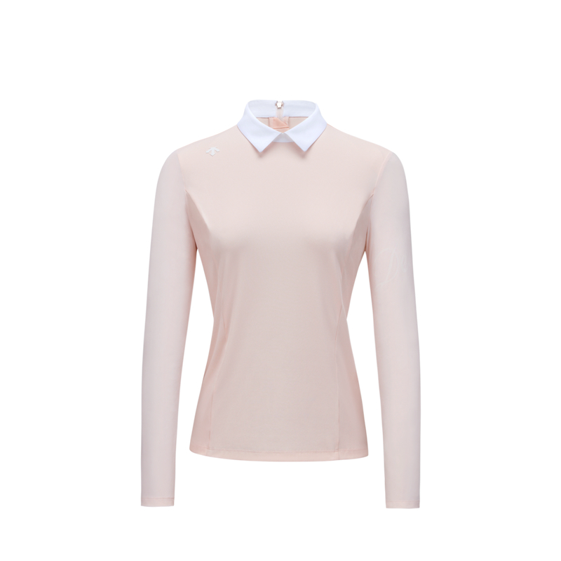 

Футболка поло для гольфа женская DESCENTE, розовый