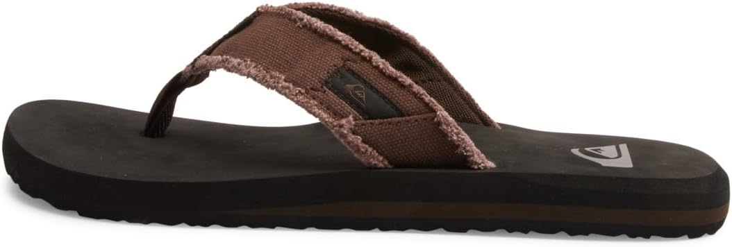 Мужские сандалии Quiksilver Monkey Abyss с трехточечной застежкой, Demitasse Solid — фото 4