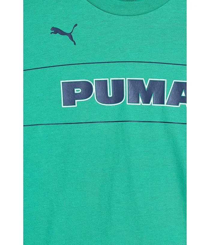 Детский костюм с футболкой и шортами PUMA, Vibrant Green — фото 3
